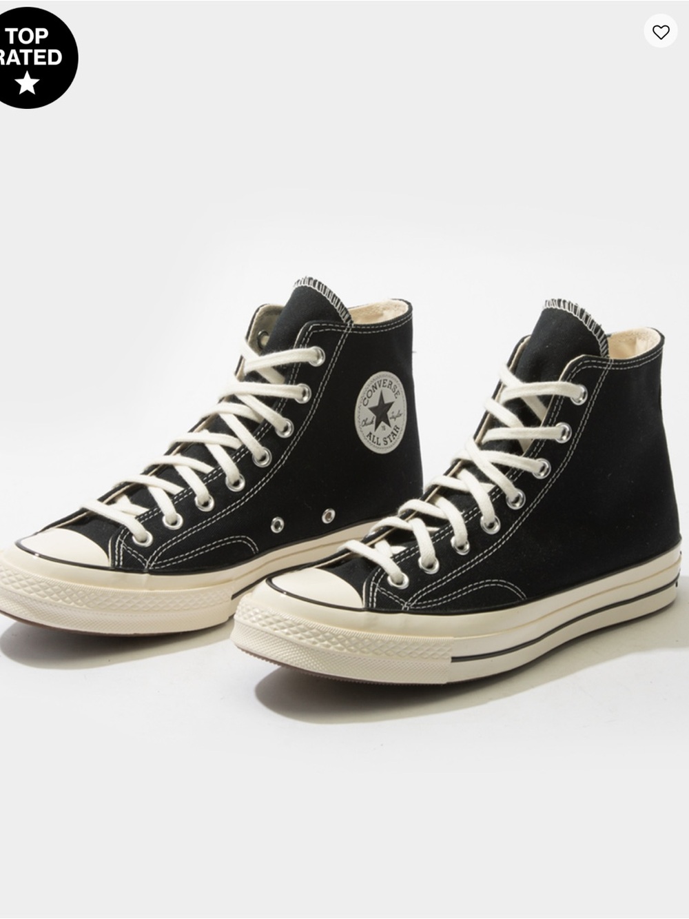 Converse All Star Chuck 70 Black High Top Shoes Women’s Size 6